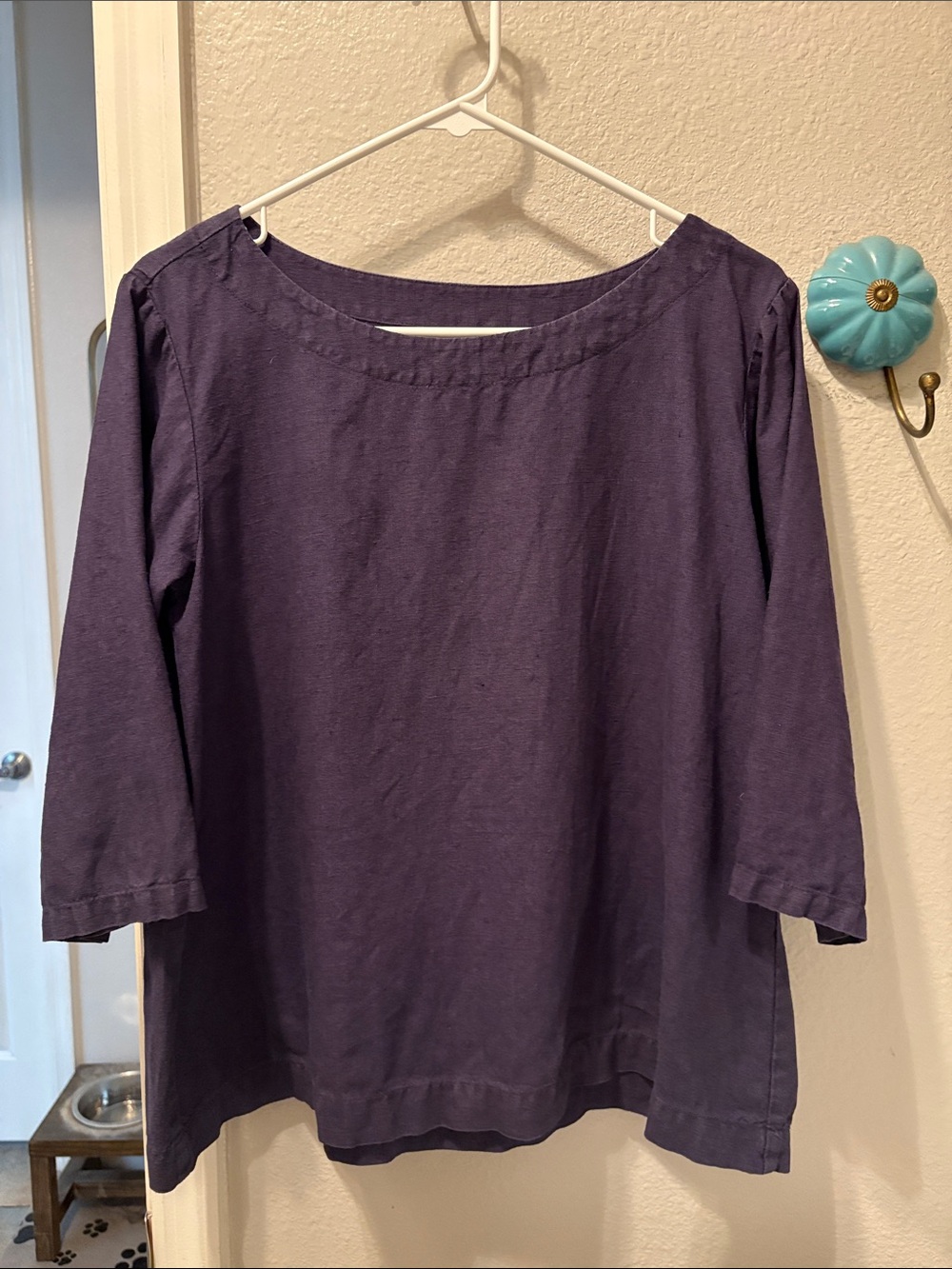 not Perfect Linen Boatneck Top